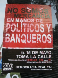 Mayo de 2011. Puerta del Sol