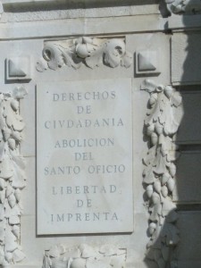 Abolición de la Inquisición (¡qué tiempos aquéllos!). Cádiz-