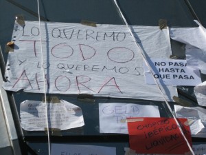 Gratuidad revolucionaria (Mayo de 2011. Acampada de indignados en Madrid.