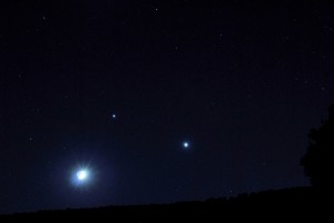 Luna y Júpiter. De los tiempos en que el cielo era pequeño.